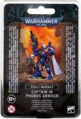 Warhammer 40 000 (Вархаммер 40 000): миниатюра Космодесанта (Space Marines) – Примарис-Капитан в броне Фобос (Primaris Captain in Phobos Armour), арт. 48-68