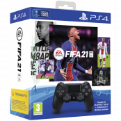 Геймпад Sony DualShock v2 Black для PS4 (CUH-ZCT2EX) + игра FIFA 21