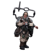 Фигурка Warhammer 40 000: Astra Militarum – Cadian Command Squad Veteran with Master Vox (1:18)