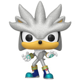 Фигурка Funko POP Games: Sonic the Hedgehog – Silver (Diamond Glitter) Exclusive (1103) (87227) (9,5 см)