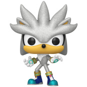 Фигурка Funko POP Games: Sonic the Hedgehog – Silver (Diamond Glitter) Exclusive (1103) (87227) (9,5 см)