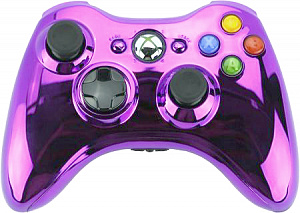 Проводной геймпад для Xbox 360 (цвет Violet chrome) (Не оригинал)