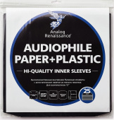 Бумажный внутренний конверт с антистатическим пакетом для LP 12" (25 шт.) (AR-PI-25)