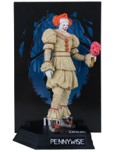 Фигурка Movie Maniacs It: Welcome To Derry Movie – PVC Statue Pennywise (Flashback) (Gold Label) (41375) (15 см)