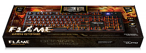 Клавиатура Qumo Flame II K45,  псевдомеханика, проводная, 104 клавиши, подсветка 3 цвета. QUMO