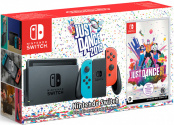 Игровая консоль Nintendo Switch (красный неон / синий неон) + игра Just Dance 2019