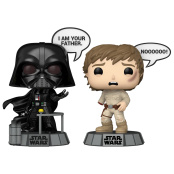 Фигурка Funko POP Star Wars: Darth Vader (I'm Your Father) & Luke Skywalker (Noooooo!) Bobble-Head [Glow In The Dark] (2 шт) (83594) (9,5 см)