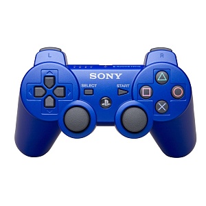 PS 3 Геймпад беспроводной Sony Dual Shock Blue (Не оригинал) 