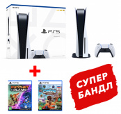 Игровая консоль Sony PlayStation 5 + игра Ratchet & Clank: Сквозь Миры + игра Сэкбой: Большое приключение