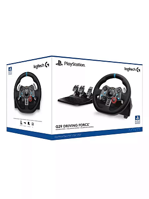  Logitech - Playstation Racing Wheel and Pedals (G29 Driving Force)  PS5 / PS4 / PS3 / PC