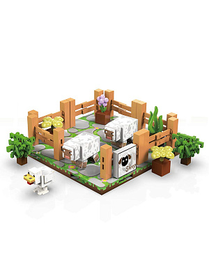 

Конструктор магнитный Minecraft: Sheep Pen (87 деталей) (MC17303)