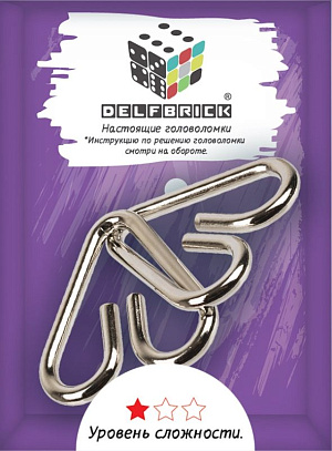

Головоломка DELFBRICK: Сердечки металлическая (2 элемента) (DLM-03)