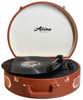 Виниловый проигрыватель Alive Audio: Movie French chocolate c Bluetooth (MVI-05-FC)