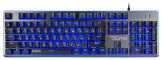 Клавиатура Qumo Rebellion K41, псевдо-мех., проводная, 104 клавиши, подсветка 3 цвета