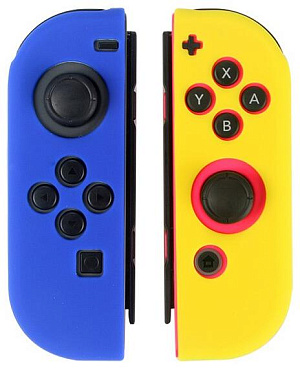 

Силиконовые чехлы для 2-х контроллеров Joy-Con (синий+ желтый)