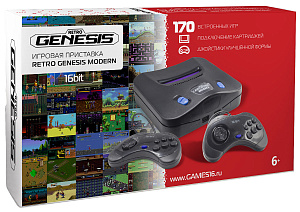 Игровая приставка SEGA Genesis Modern + 170 игр + 2 джойстика Sega