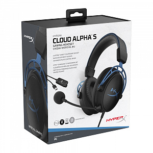 Игровая гарнитура HyperX Cloud – Alpha S (чёрно-синяя) (HX-HSCAS-BL/WW) - фото 1