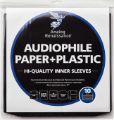 Бумажный внутренний конверт с антистатическим пакетом для LP 12" (10 шт.) (AR-PI-10)