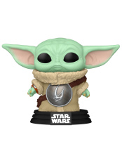 Фигурка Funko POP Star Wars: Mandalorian & Grogu – Grogu with Mudhorn Chest Armor Bobble-Head (819) (90447)