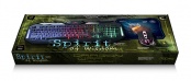 Игровой набор  Qumo Spirit Of Wisdom, клавиатура  проводная, 104 клавиши, встроенная радужная подсветка