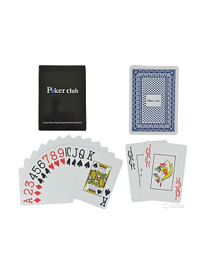 Карты игральные Poker club (54 шт.) в ассортименте - фото 1
