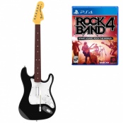 PS4 Комплект для Rock Band 4 (игра + гитара) Wireless Fender Stratocaster (RB491268ES02/02/1) (PS4)