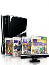 Xbox 360 250 Gb Kinect + Kinect Adventures + Kinect Rush + Kinect Training + Kinect Sports Ultimate