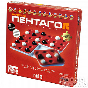 

Настольная компактная игра Пентаго – Игра с умом (оригинал)