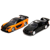 Набор моделей машинок Fast & Furious: Honda Civic Coupe & Han's Mazda RX-7 1:32 (34249)