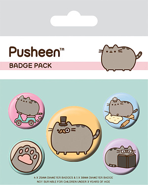 

Значки Pyramid (набор 5 шт.) – Pusheen (Pusheen Says Hi)