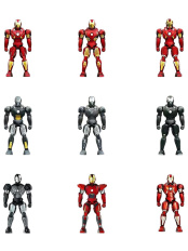 Сборная модель Marvel: Iron Man Infinite Legend Series Part 2 Model Kit 03602 (1 случайная фигурка) (10 см)