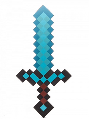 

Minecraft Меч Алмазный пиксельный 60см