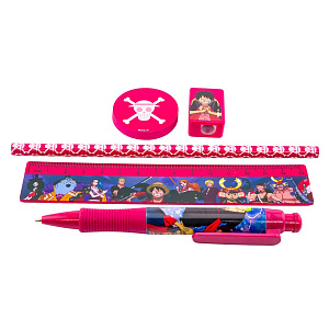 

Канцелярский набор Pyramid One Piece: Wano – Ручка + Карандаш + Линейка + Точилка + Ластик (SR74432)