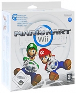 Wii Wheel + Mario Kart (Wii)