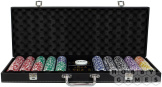 Фабрика Покера – Премиум-набор из 500 фишек для покера с номиналом в кожаном кейсе
