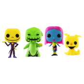 Фигурка Funko POP Disney: TNBC - Jack / Oogie / Sally / Zero (BLKLT) (Exc) 4PK (69146)