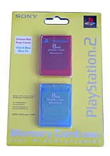 Memory Card 8MB TwinPack Red&Blue /Sony/