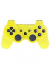 Геймпад беспроводной DualShock для PS3 (желтый) (не оригинал)