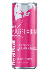 Напиток энергетический Red Bull – The Summer Edition Вкус белого персика (250 мл)