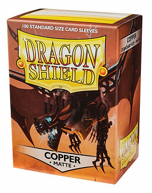 

Протекторы для карт Dragon Shield (100 шт.): цвет - матовая медь