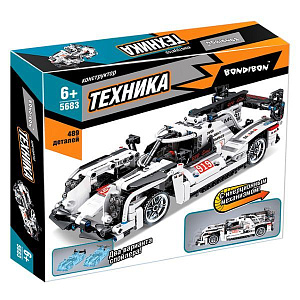 

Конструктор Bondibon Техника: Гоночная машина инерционная, красная (489 деталей)