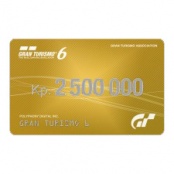 Карта оплаты Gran Turismo 6 2.5 млн. кредитов. Коробочная версия