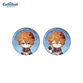 Набор значков miHoYo: Genshin Impact – Tartaglia (Childe) [Memory of Meeting Series – Tinplate Badge, 2 шт.]