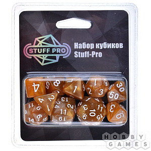 

Набор из 10 кубиков Stuff-Pro для ролевых игр (нефритовый жёлтый)