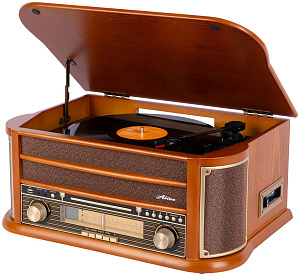 

Виниловый проигрыватель Alive Audio: Oldtimer Wood с FM-приемником (AA-OLD-01-WD)
