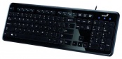 Клавиатура Genius SlimStar i250, USB, colour box, black, клавиша Fn / GEN-31310059103