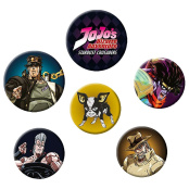 Набор значков Jojo's Bizarre Adventure (BP0781) (6 шт.)