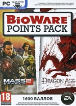 Карта оплаты BioWare Points Pack. Для Mass Effect 2 и Dragon Age: Начало (1600 баллов) (PC-DVDbox)