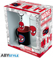 Набор Marvel Spider-man: бокал + брелок + кружка