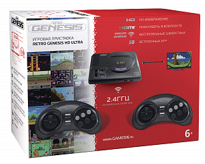 Игровая приставка SEGA Retro Genesis HD Ultra + 50 игр ZD-06 (2 беспроводных 2.4 ГГц джойстика, HDMI Sega